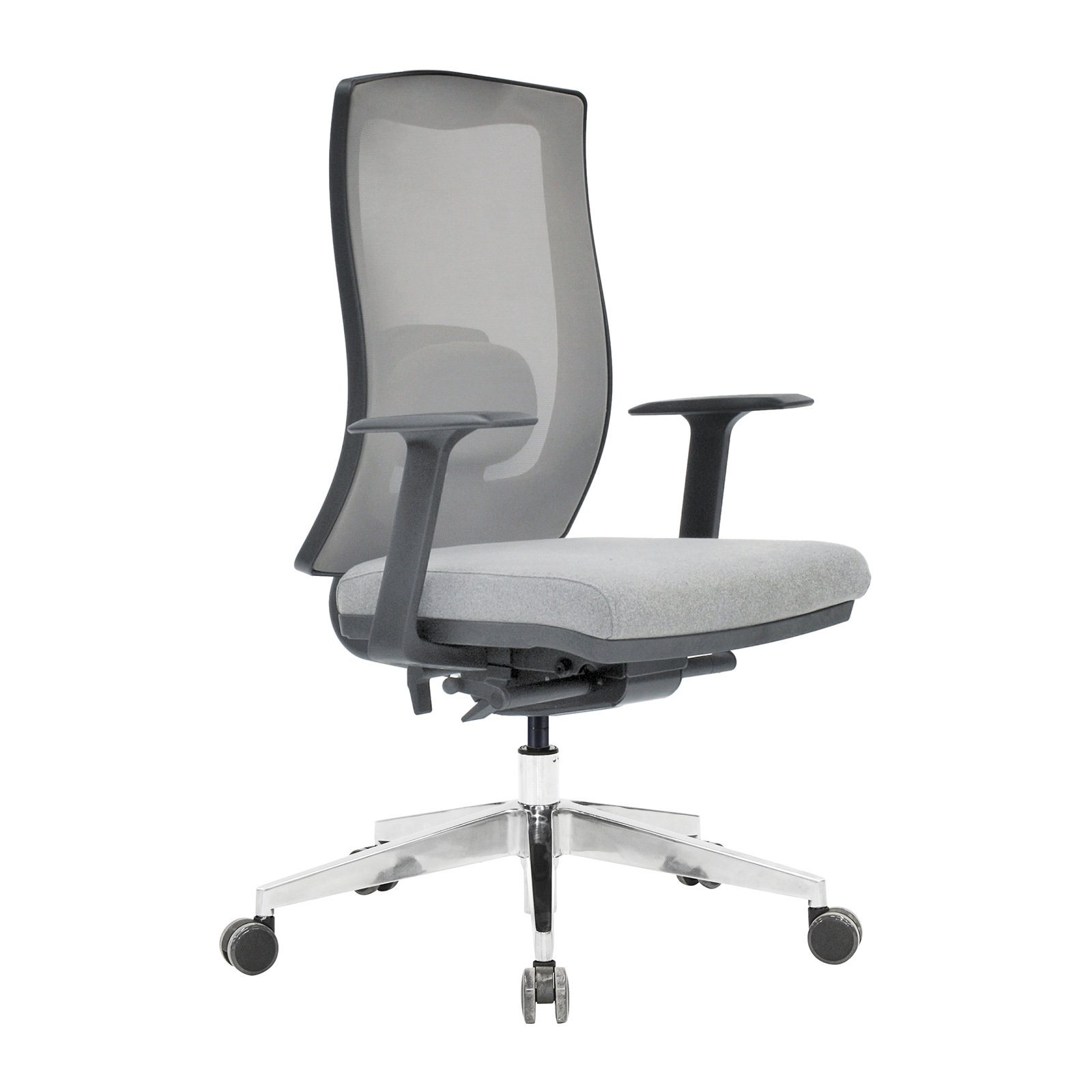 Relax Siyah Plastik Gövdeli Alüminyum Ayaklı Çalışma Koltukları