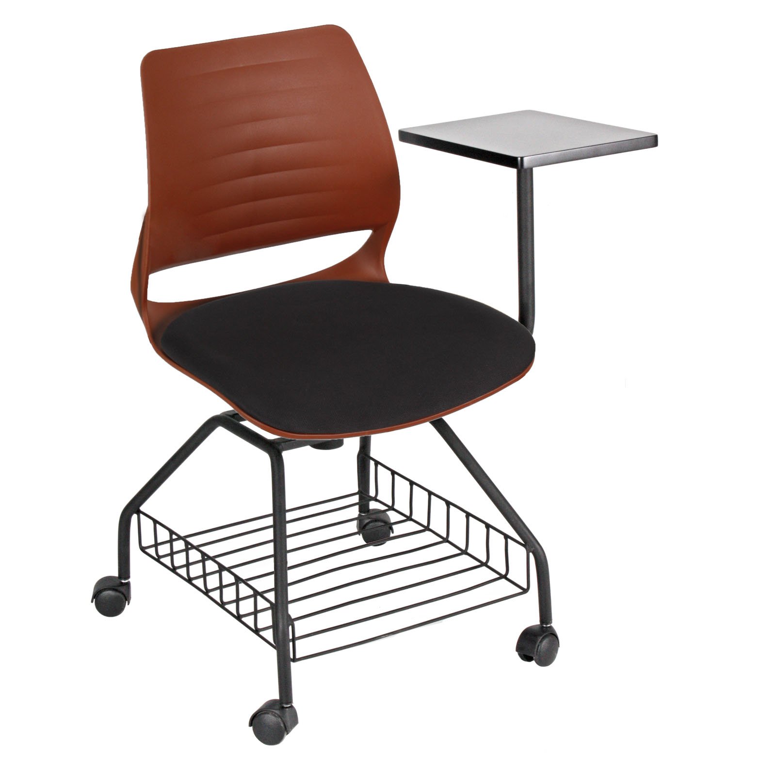 Polo Plastik Gövde Ahşap Yazı Tahtalı Sepetli Boyalı Ayaklı Proje Koltukları