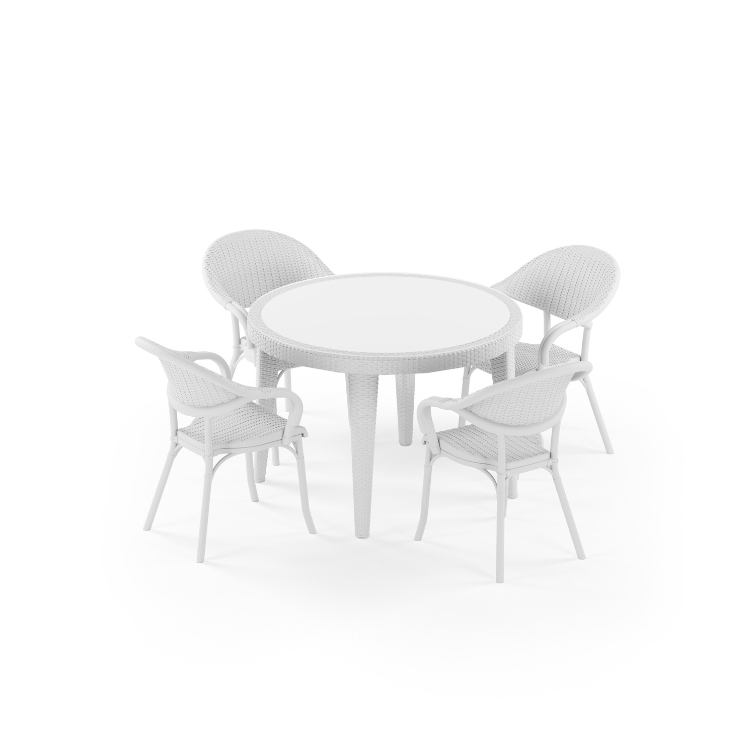 Osaka 110 ve Flash-R 4 Kişilik Masa Takımı