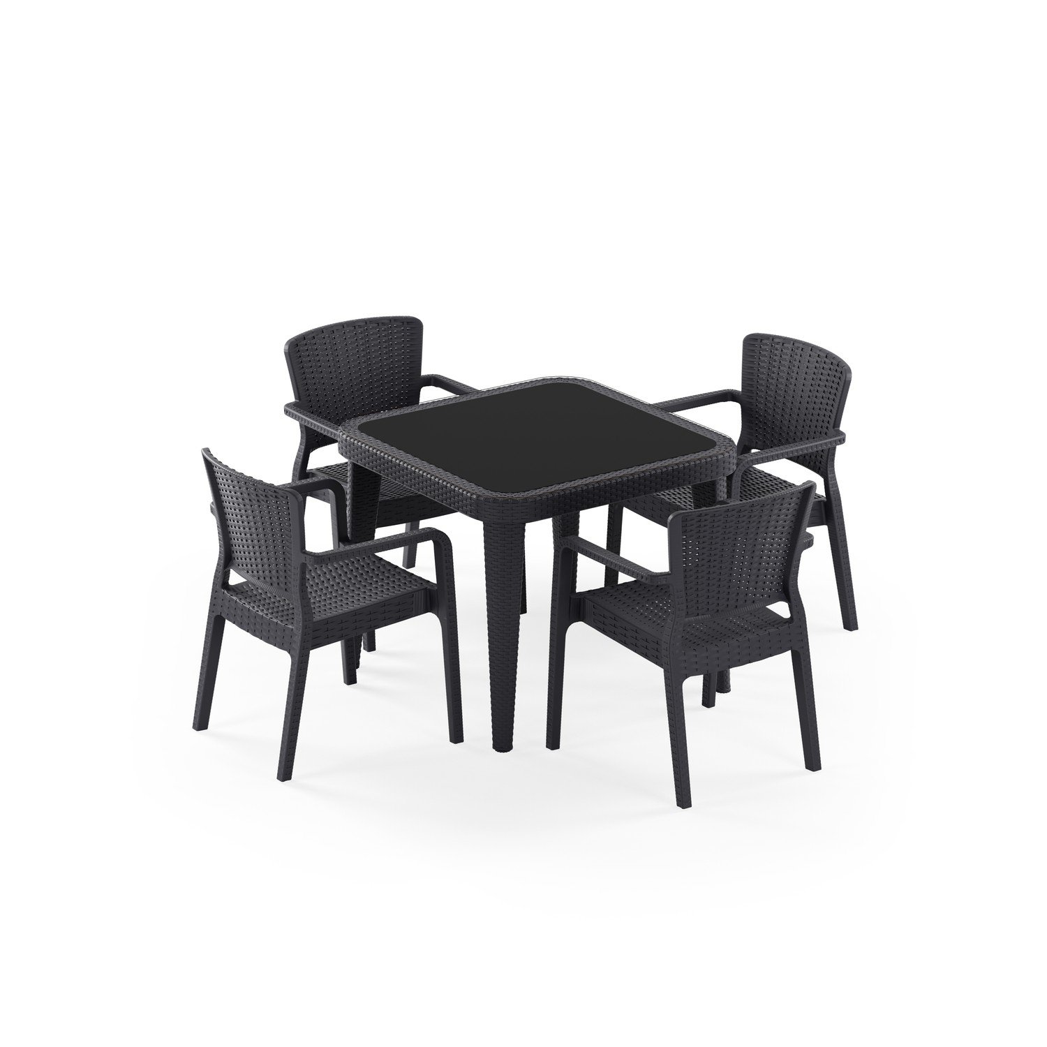 Osaka 90x90 ve Antares 4 Kişilik Masa Takımı