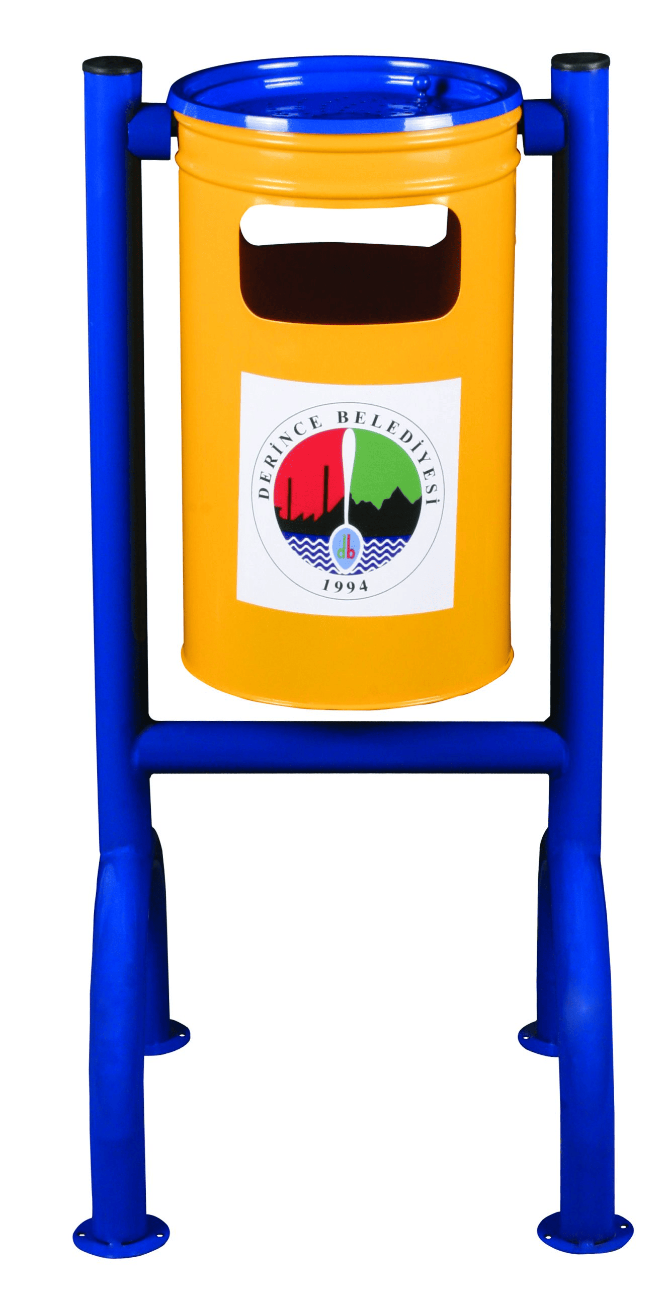 H Tipi Dört Ayaklı Dış Mekan Çöp Kovası